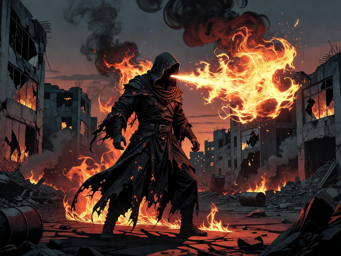 Graphic of fiery breath dragon character representing dealer elements
